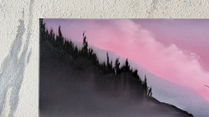 Painting #2118 - 18x24" Canvas - Oregon Coast Sunset painted 10-25-25