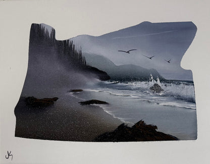 GROUP Painting Class - Oregon Coast Seascape with PaintWithJosh