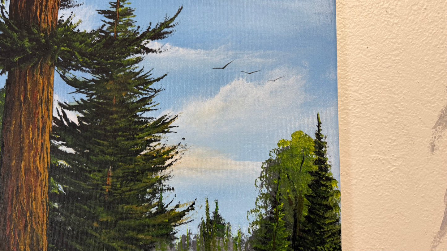 Painting #2382 - Acrylic Landscape painted 4-10-26