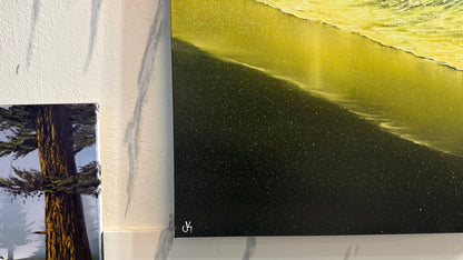 Painting #2352 - 24x36" Pro Series Canvas - Crashing Wave Seascape painted 3-23-26