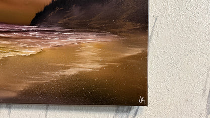 Painting #2227 - 16x20" Canvas - Golden Shores painted 1-8-26