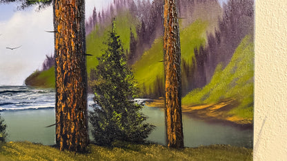 Painting #2454 - 16x20" Canvas - Oregon Coast Seascape painted 5-23-26