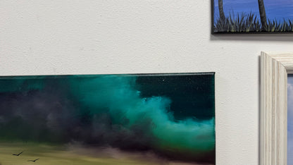 Painting #2617 - 18x24" Canvas - Night Seascape painted 9-24-26