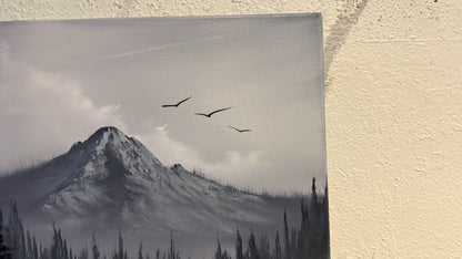 Painting #2168 - 16x20" Canvas - Path To Mt Hood painted 12-3-25