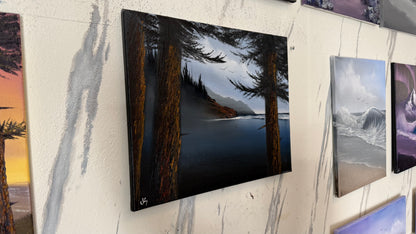 Painting #2363 - 16x20" Canvas - Oregon Coast Seascape painted 3-29-26