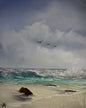 Painting #2064 - 16x20" Canvas - Tropical Seascape painted 9-19-25