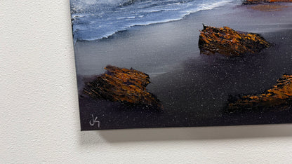 Painting #2527 - 16x20" Canvas - Oregon Coast Seascape painted 7-25-26