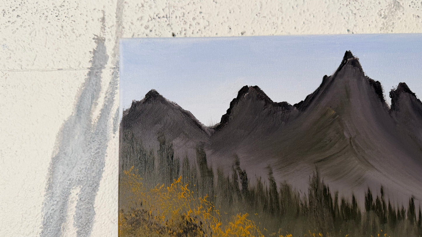 Painting #2474 - 16x20" Canvas - Teton River Path painted 6-2-26