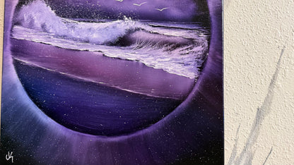 Painting #2254 - 16x20" Canvas - Portal Seascape painted 1-24-26