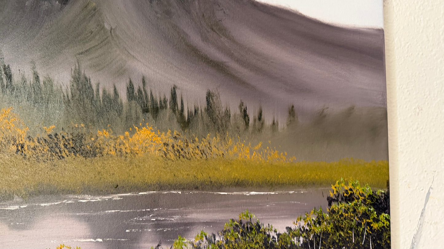 Painting #2474 - 16x20" Canvas - Teton River Path painted 6-2-26