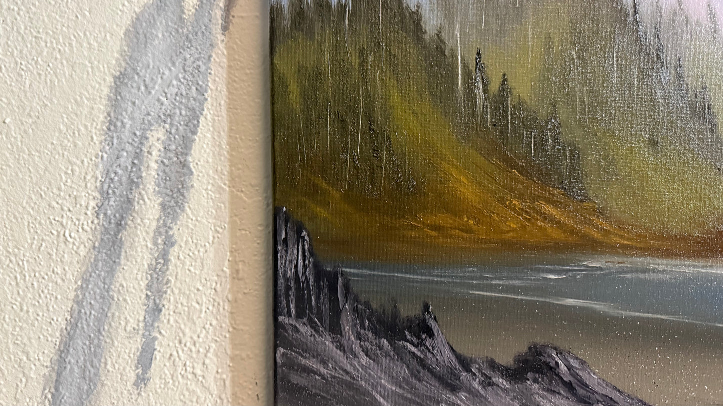 Painting #2441 - 16x20" Canvas - Oregon Coast Seascape painted 5-16-26