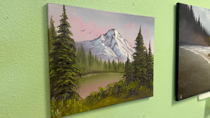 Painting #2079 - 16x20" Canvas - Mountain Landscape painted 9-29-25