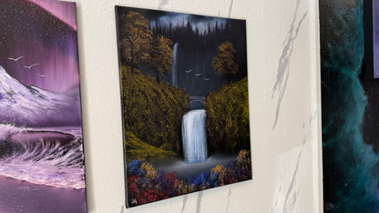 Painting #2342 - 16x20" Canvas - Multnomah Falls painted 3-19-26