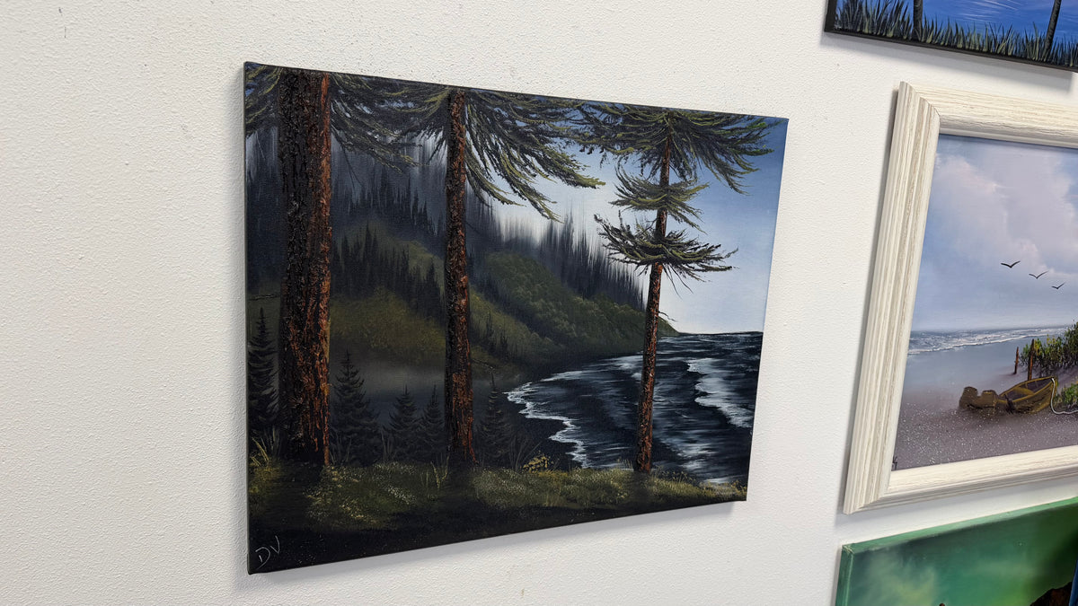 Painting # by Dani from Happily Painted - 16x20" Canvas - Oregon Coast Seascape
