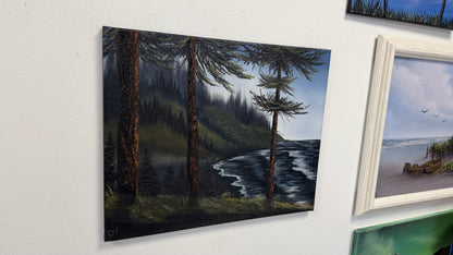 Painting # by Dani from Happily Painted - 16x20" Canvas - Oregon Coast Seascape