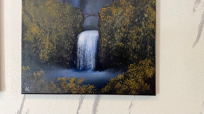 Painting #2332 - 16x20" Canvas - Multnomah Falls painted 3-13-26