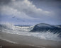Painting #2468 - 16x20" Canvas - Crashing Wave Seascape painted 5-30-26