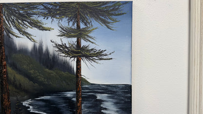 Painting # by Dani from Happily Painted - 16x20" Canvas - Oregon Coast Seascape