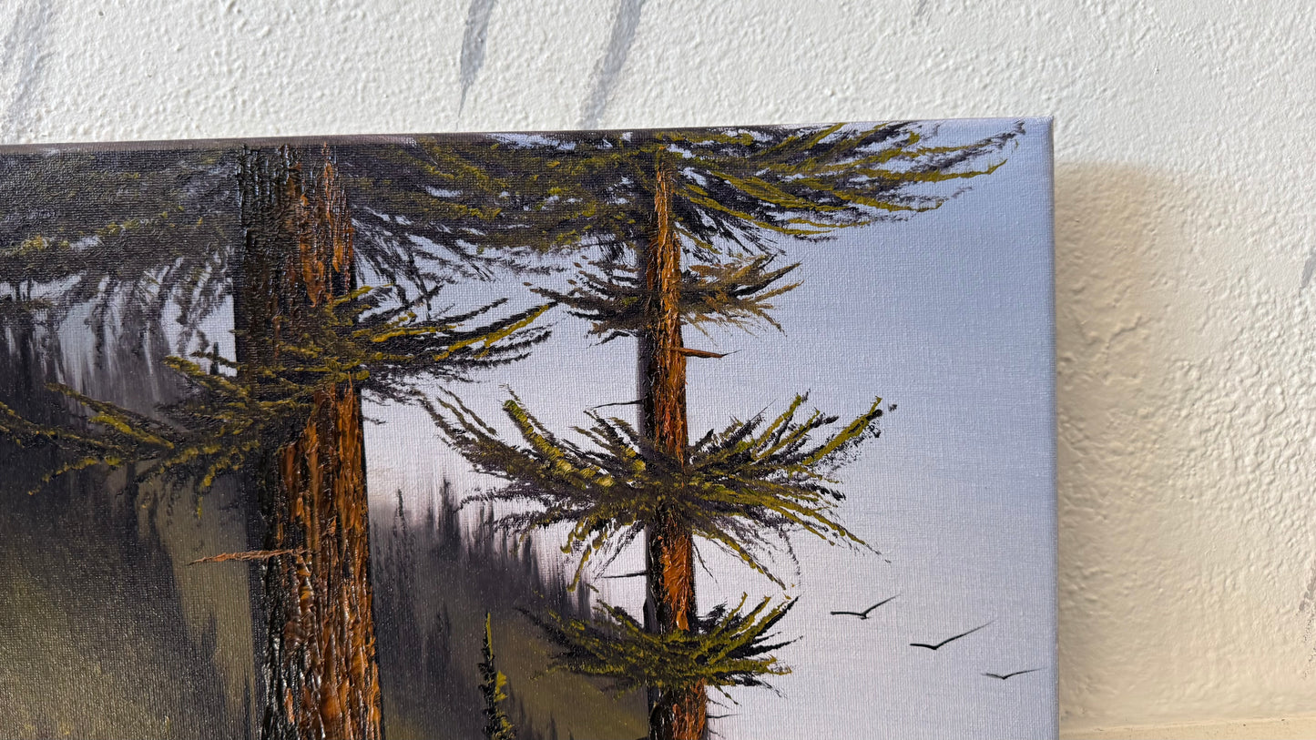 Painting #2410 - 16x20" Canvas - Lighthouse Keeper's Trail painted 4-25-26
