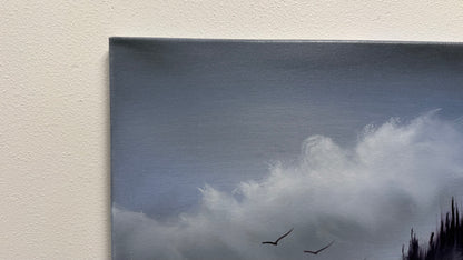 Painting #2527 - 16x20" Canvas - Oregon Coast Seascape painted 7-25-26