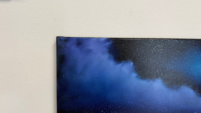 Painting #2540 - 16x20" Canvas -  Lunar Abyss - Night Seascape painted 8-5-26