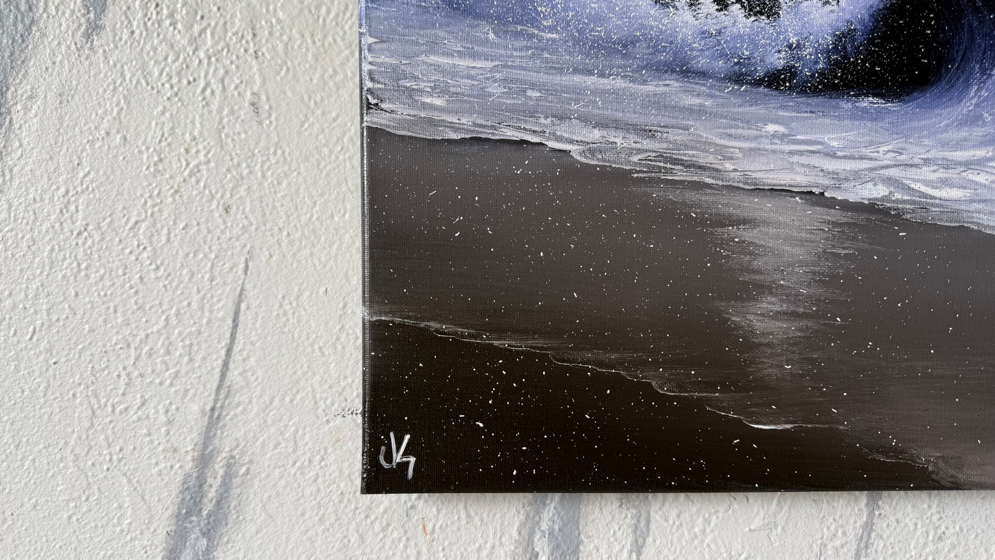 Painting #2467 - 16x20" Canvas - Crashing Wave Seascape painted 5-30-26