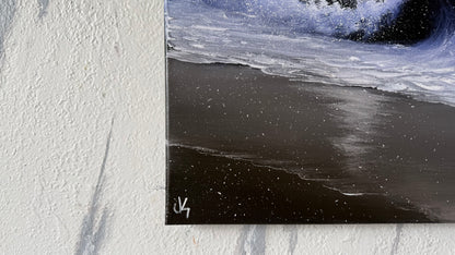 Painting #2467 - 16x20" Canvas - Crashing Wave Seascape painted 5-30-26