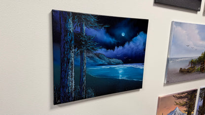 Painting #2524 - 16x20" Canvas - Coastal Seascape painted 7-23-26