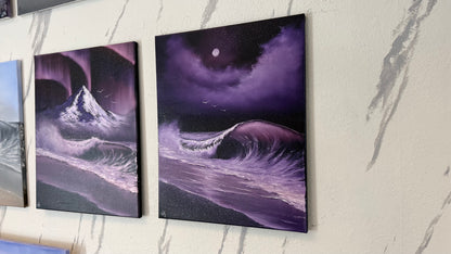 Painting #2378 - Crashing Wave Seascape painted 4-7-26