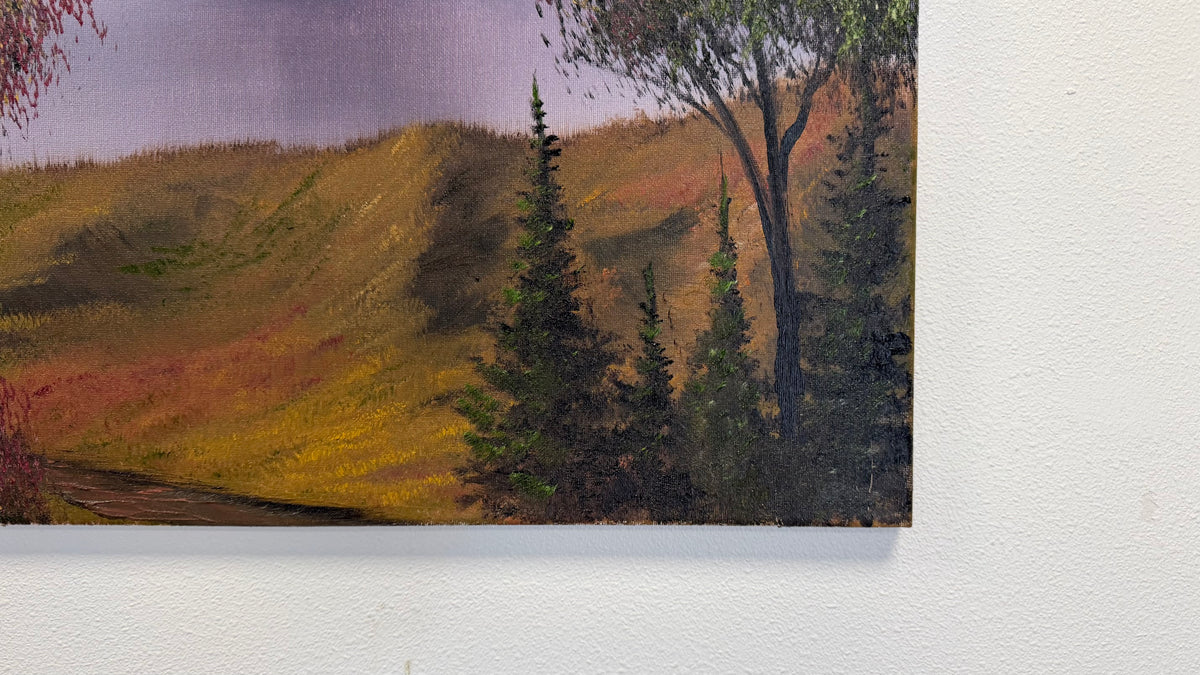 Painting #2618 - 16x20" Canvas - Autumn Landscape painted 9-25-26