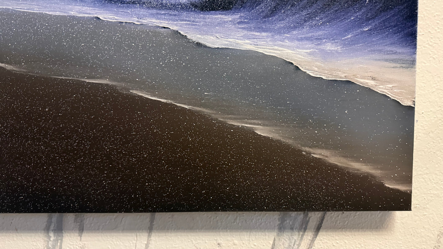 Painting #2196 - 20x24" Pro Series Canvas - Stormy Seascape painted 12-20-25