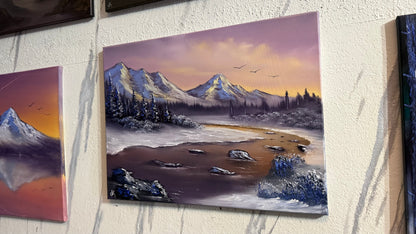 Painting #2261 - 18x24" Canvas - Hidden Mountain Creek Landscape painted 1-29-26