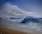 Painting #2506 - 16x20" Canvas - Ocean Crashing Wave Seascape painted 7-7-26