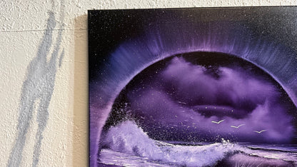 Painting #2254 - 16x20" Canvas - Portal Seascape painted 1-24-26