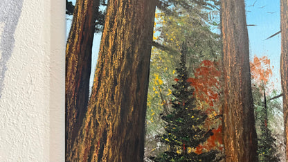 Painting #2304 - 16x20" Canvas - Acrylic Forest painted 2-24-26