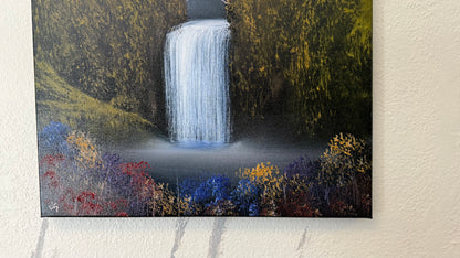 Painting #2342 - 16x20" Canvas - Multnomah Falls painted 3-19-26