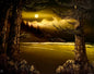 Painting #2317 - 16x20" Canvas - Night Seascape painted 3-5-26