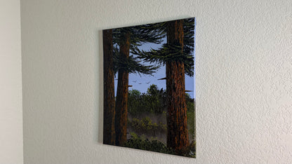 Painting #2509 - 16x20" Canvas - Ponderosa Pines painted 7-10-26