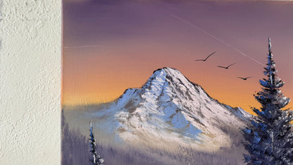 Painting #2171 - 16x20" Canvas - Trillium Lake Mt Hood painted 12-5-25