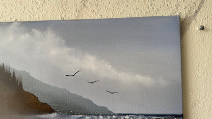 Painting #2461 - 16x20" Canvas - Oregon Coast painted 5-27-26