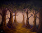 Painting #2660 - 16x20" Canvas - Forest Landscape painted 10-23-26