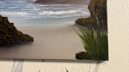 Painting #2314 - 16x20" Canvas - Day Seascape painted 3-1-26