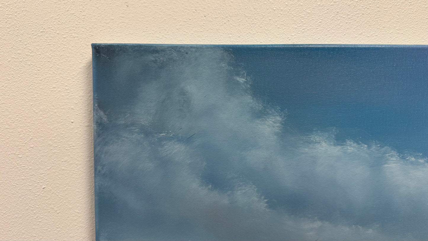 Painting #2546 - 18x24" Canvas - East Coast Seascape painted 8-10-26