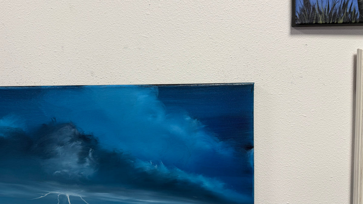 Painting #2604 - 16x20" Canvas - Dramatic Cloud Landscape painted 9-17-26