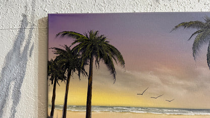 Painting #2244 - 16x20" Canvas - Tropical Seascape painted 1-18-26