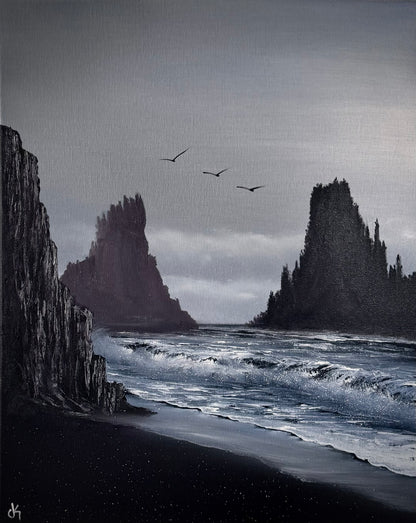 Painting Class for Two Daytime Seascape with PaintWithJosh Saturday 5-30-26