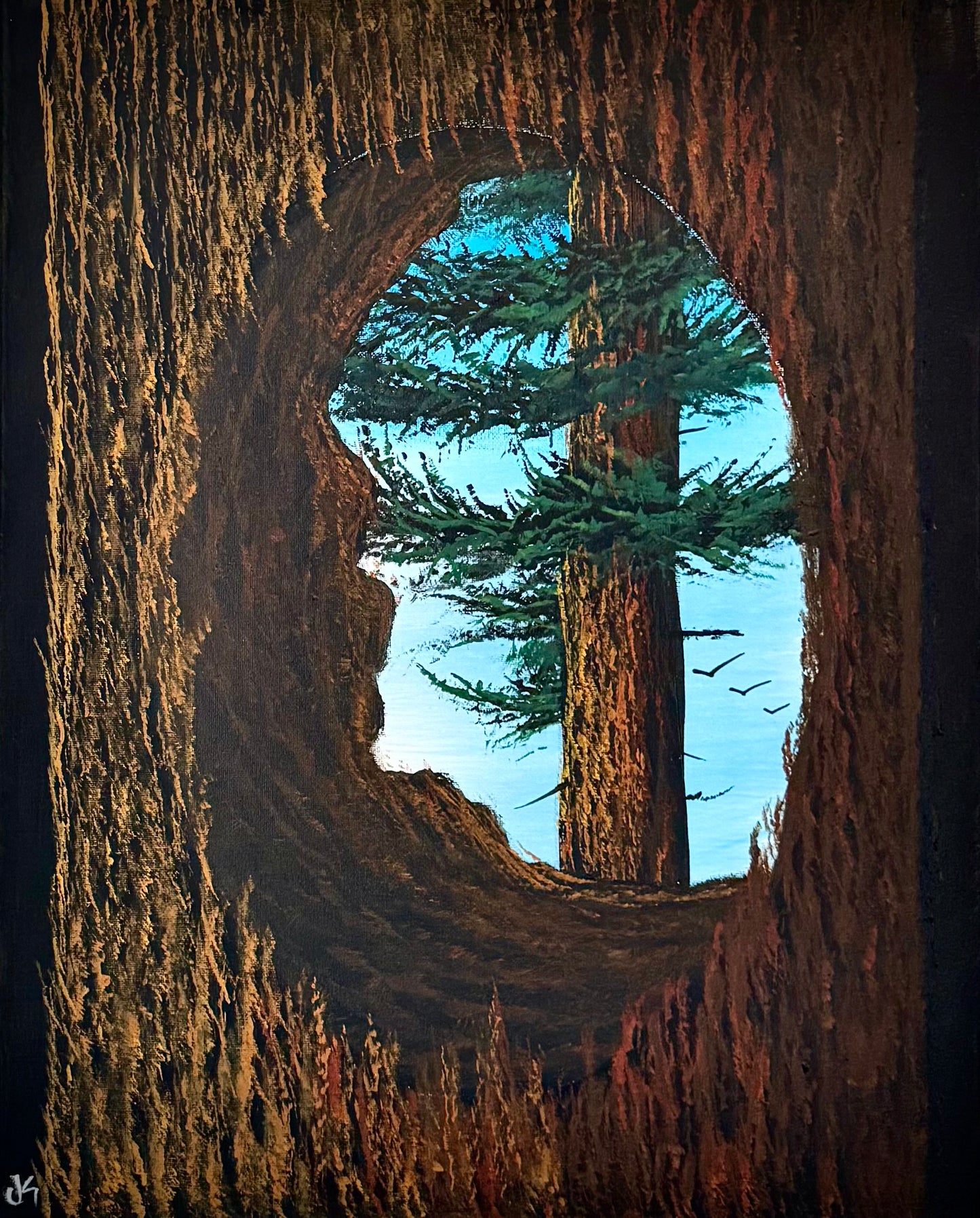 Painting #2376 - Nature's Window 2 painted 4-6-26