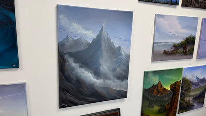 Painting #2572 - 22x28" Canvas - Josh and Dani Mountain Landscape painted on 8-29-26