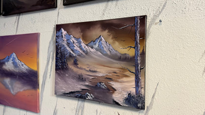 Painting #2259 - 16x20" Canvas - Mountain Landscape painted 1-28-26