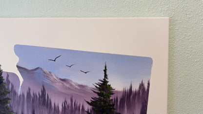 Painting #2110 - 16x20" Canvas - Washington Forest painted 10-19-25